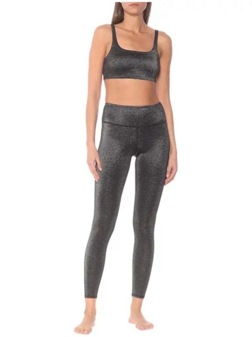 ALO YOGA Glitter High-Rise Leggings small matching bra med  new
